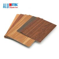 China 0.05mm 6061 Textured Wood Finish Aluminium Composite Panel Plate 5000mm factory