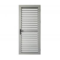 Quality White Color Surface Glass Louver Doors , Aluminium Frame French Doors ISO14001 for sale
