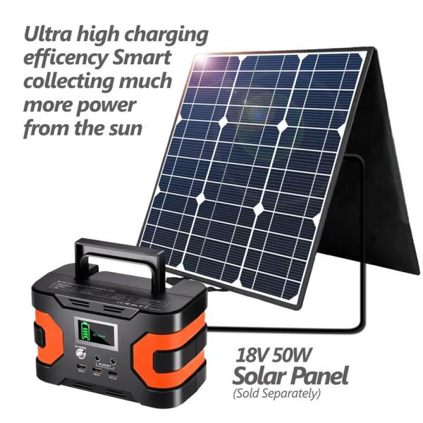 Quality 166Wh 45000mAh Portable Solar Power Station 200W 110V Peak Power Station for sale
