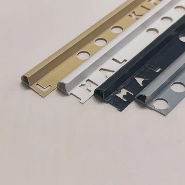 Quality Corner Aluminium Tile Strip Custom PVC Plastic Strip Tile Trim Fireproof for sale