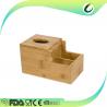 China bamboo tissue box cover desk organizer wood tissue paper holder factory