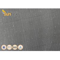 China Stress Relief Vibration Black Neoprene Coated Fiberglass Fabric For Expansion Joint for sale