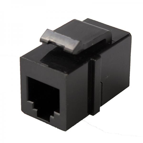 Quality 6P6C 180 Degree Angle Keystone RJ11 Inline Coupler One To One Port for sale