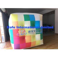 China 2.5m PVC Cube Helium Balloon Lights With Full Logo Printing Flying For Advertising factory
