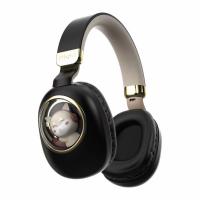 China Cute Cat Ear Bluetooth Headphones , Wireless Bluetooth Noise Cancelling Headphones factory