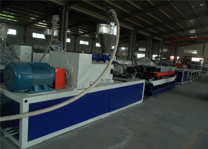 China PE Single Wall Corrugated Pipe Extrusion Production Line , PE Plastic Corrugated Pipe Making Machine factory