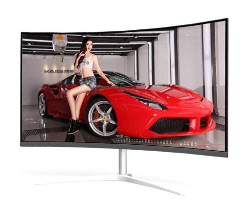 China 3.7KG All In One Widescreen PC Curved LCD 24 Inch LCD TV HD Big Screen factory