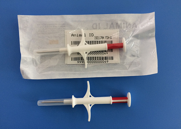 China ICAR Approved Animal ID Microchip With Disposable Syringes 1.4*8mm Glass Tag Injectable Transponders factory