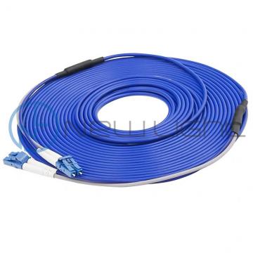 Quality Duplex LC To LC CATV Metal Armoured 3.0 Optical Fiber Patch Cord for sale