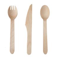 China Disposable Wooden Cutlery Sets Ecological Biodegradable Compostable factory