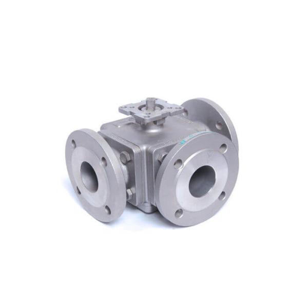 Quality PN16 PN25 PN40 3 Way WCB Flange End Ball Valve for sale