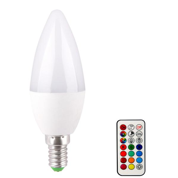 Quality 3W Energy Efficient Dimmable Candle LED Light Bulbs For Home Lighting for sale