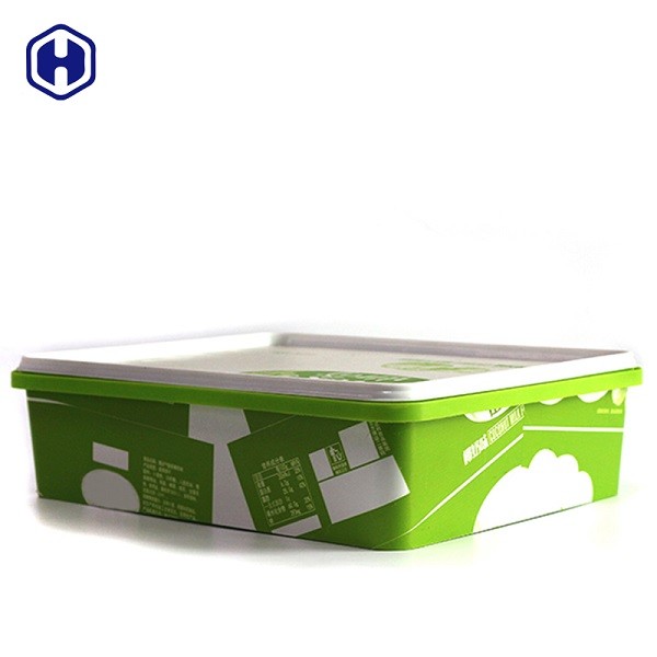 Quality Empty Square Plastic Food Storage Containers Eco Friendly SGS FDA Certificated for sale
