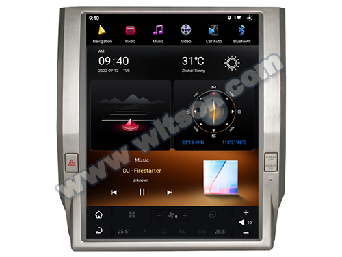 China 12.1 Screen Tesla Vertical Android Screen For Toyota Tundra 2014-2020 Car Multimedia Stereo factory