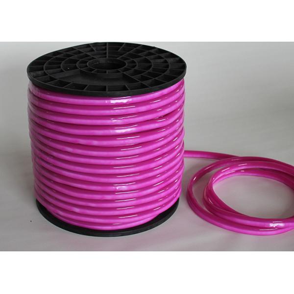 Quality 220 - 240V Input Mini Waterproof Neon Lights , Pink Housing Flexible Led Neon for sale