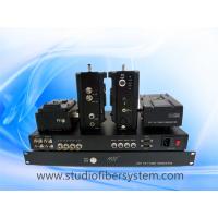 China 4 Camcorders to 1 basestation studio camera mountable Fiber Optic System factory