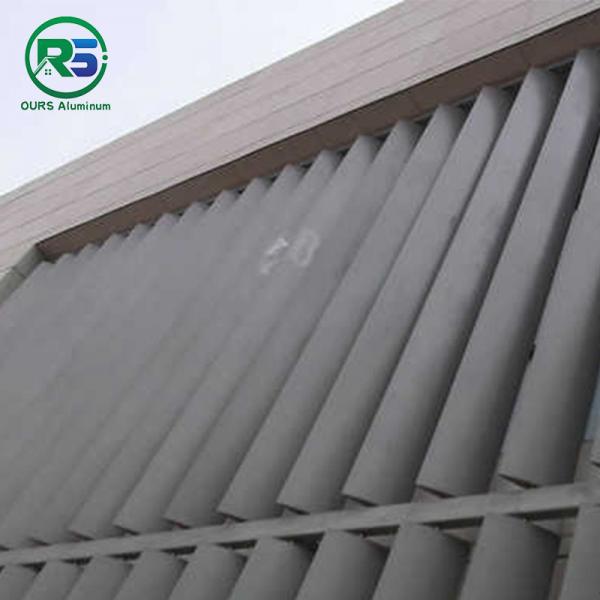 Quality Vertical Aluminum Sun Shade System Sun Blocking Panel PPG Aluminium Profile for sale