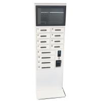 China Quick Charger Public Cell Phone Charging Stations , White Mobile Phone Charging Kiosk factory
