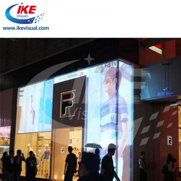 Quality Glass IP40 Waterproof LED Shop Window Display Screen P5 Transparent for sale