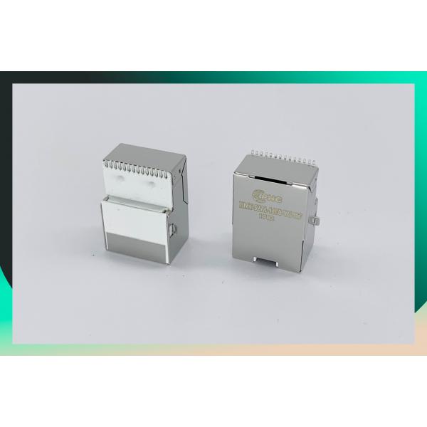 Quality MIC24121‐5101W‐LF3 Offset RJ45 Modular Jack Integrated Surface Mount & Low Profile for sale
