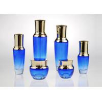 China Gradient Cglass Makeup Bottles , Refillable Glass Bottle Eco Friendly Materials for sale