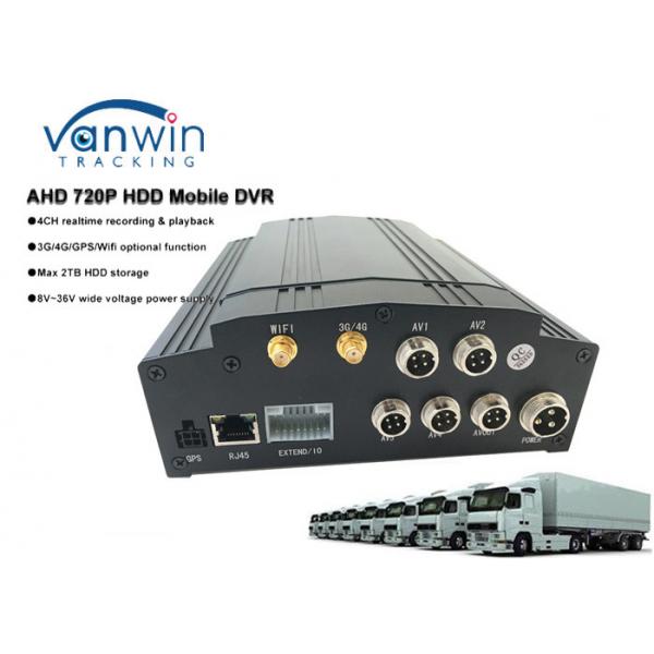 Quality HDD 4ch Hybrid MDVR 3G 4G GPS WIFI free software CMS with LCD screen for school bus / taxi / truck for sale
