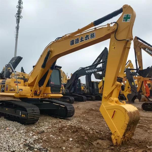 Quality 21 Tons Used Excavator Komatsu Diggers PC210LC Secondhand With Bucket for sale