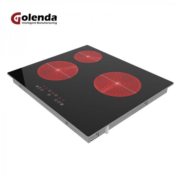 Quality High Thermal  Touch Control Ceramic Hob Cooktop Reinforced 3 Element for sale