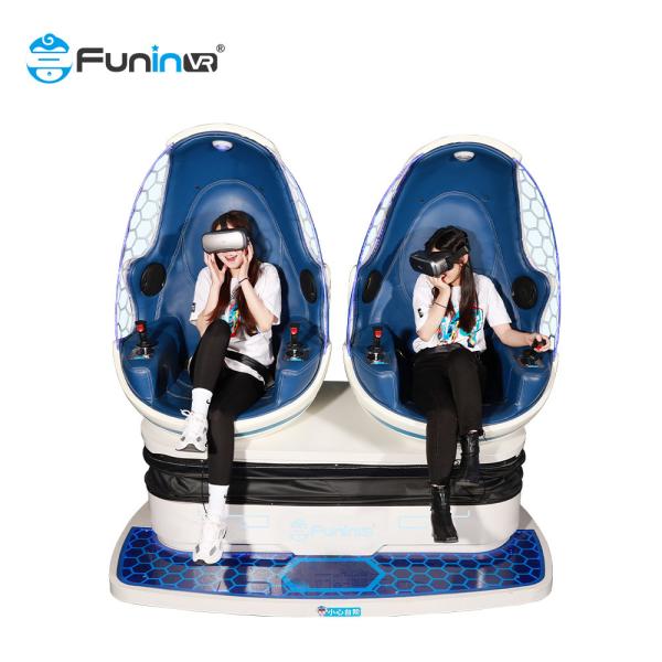 Quality 9d VR machine 3d headsets glasses 2 seats blue 9d cinema virtual reality for sale