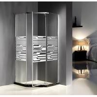 China Custom 900MM Quadrant Shower Enclosures Mirror Glass Dimond Shape Pivot Door factory