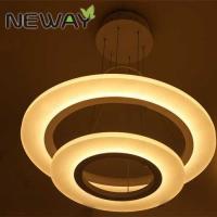 China LED modern ring crystal chandeliers pendant light led hanging light led chandelier light ring light Luxury Pendant Lamp factory