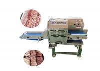 China 800kg/h Industrial Meat Slicer Automatic Frozen Sausage Bacon Beef Mutton Cutting Machine factory