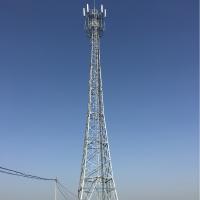 China Q345b Galvanised Lattice Steel Tower , Antenna Four Legged Tower factory
