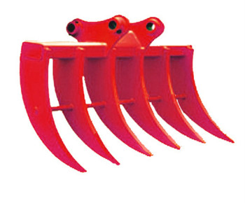 China Forestry 13 Ton Excavator Brush Rake For Road Construction for sale