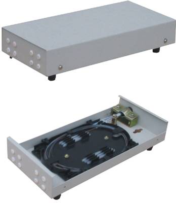 China Fiber Optic Terminal Box-8 Pigtails Outlet for Straight Through or Branch Connection of Indoor Optical Cable factory