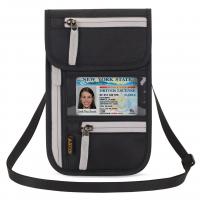 China Wholesale Portable Passport Cover Bag Breathable Phone Wallets Unisex Zipper Shoulder Crossbody Bag factory