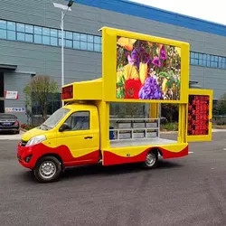 Quality P3 P4 Mobile Billboard Truck Small Digital LHD LED Screen Advertising Van for sale
