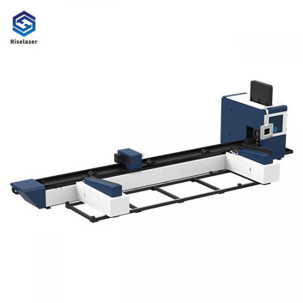 Quality 800W Fiber Laser Tube Cutting Machine High Precision With Fixed Working Table for sale