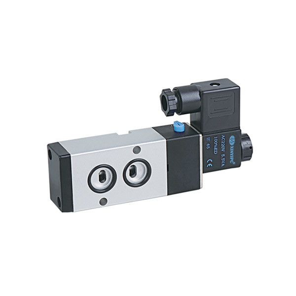 China Normally Closed Pneumatic Solenoid Valve 4V100 ~ 400 Series 5 / 2 Way Threaded factory