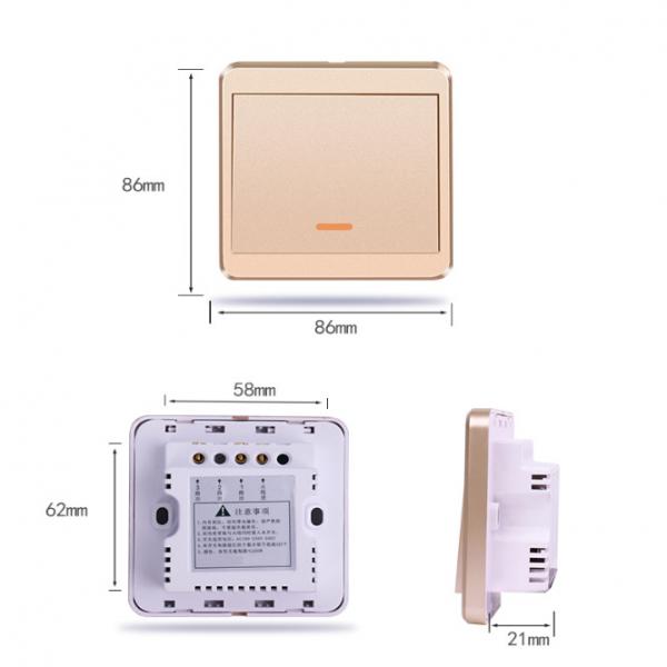 Quality 1 2 3 Gang Wifi Smart Wall Touch Switch Glass Panel Light 2.4GHz for sale
