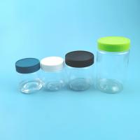 China 600ml Plastic Food Jars Peanut Butter Cookie Candy Pet Container With Screw Top Lid factory