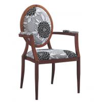 China YLX-6021 Aluminium/Steel Wood Imitation Armrest Restaurant Dining Chair for sale