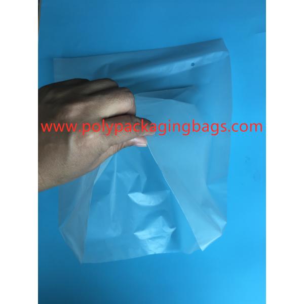 Quality 3 Sides Sealed Packaging Poly Bags Environmental Protection White Transparent for sale