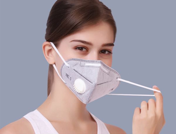 valve kn95 face mask custom color anti bacteria