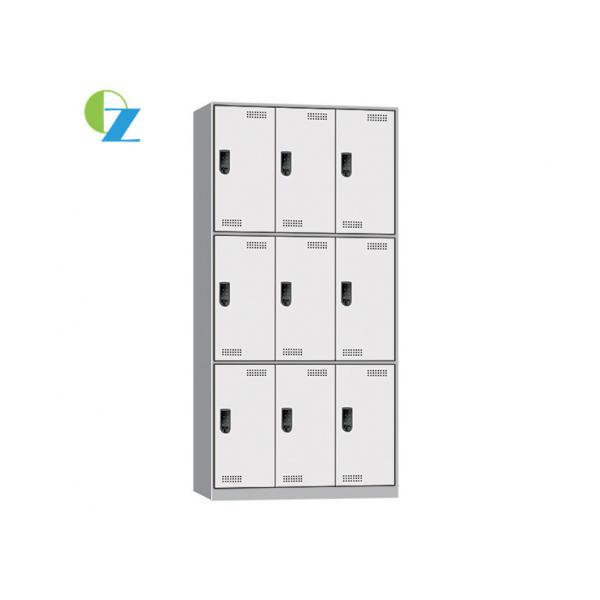 Quality Durable Nine Doors Office Locker Cabinet With Ventilation Hole Rust Resisting for sale