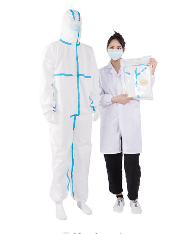China Type 5/6 Disposable Medical Protective Clothing Disposable Coverall Suit GB15979-2002 for sale