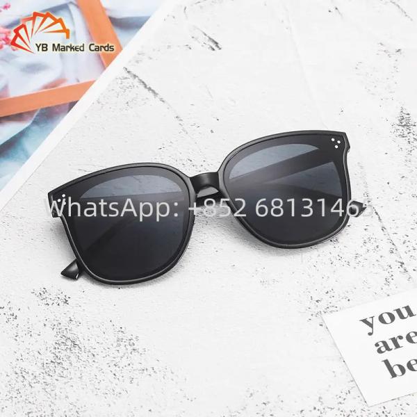 Quality Infrared Clear Black Plastic Sunglasses 50g 1.5mm For Scanning Poker for sale