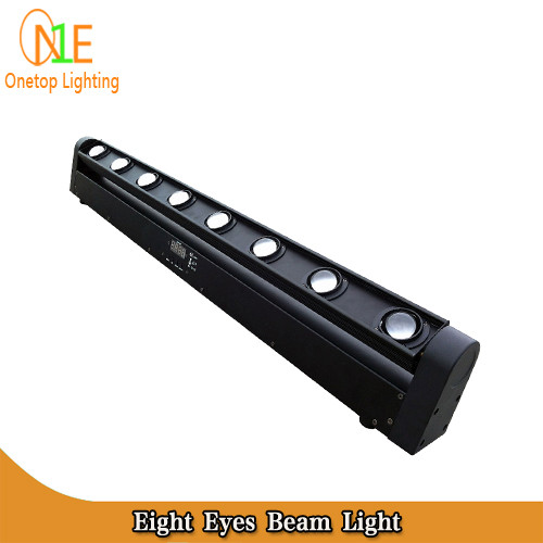 China Eight eyes linear stage light 80w led beam light wholesale multi color led light bar factory