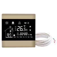 China Electric Touchscreen Programmable Thermostat Floor Heating With Self - Extinguishing PC Housing factory