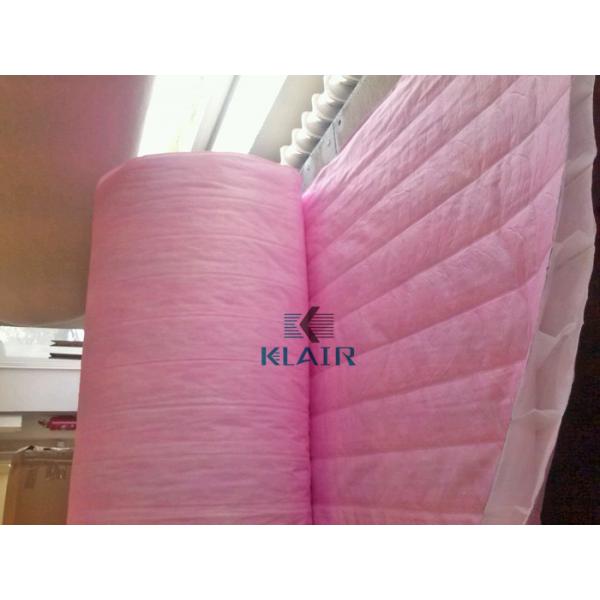 Quality Synthetic Bag Air Filters Material Roll / Single Pockets With Efficiency F5 F6 for sale